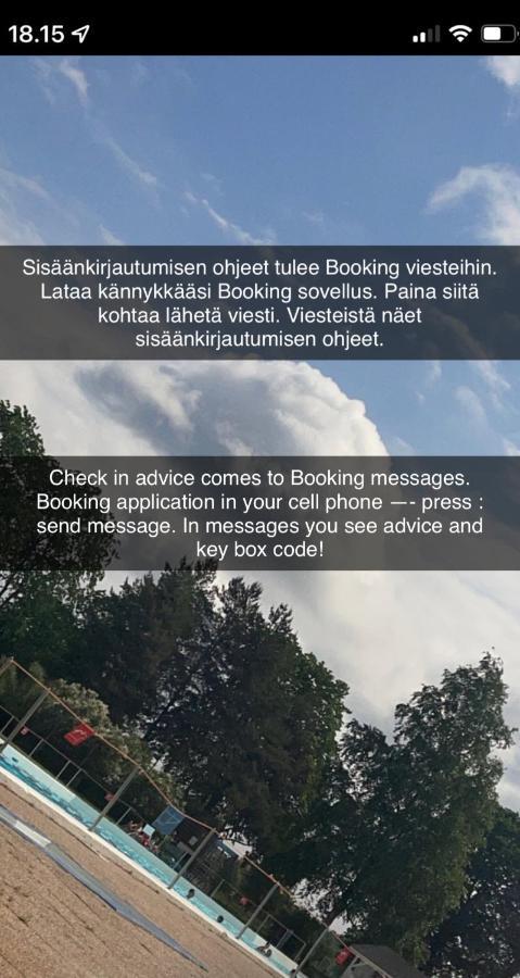 Yksio Kilometri Jokirannasta Forilta Leilighet Åbo Eksteriør bilde